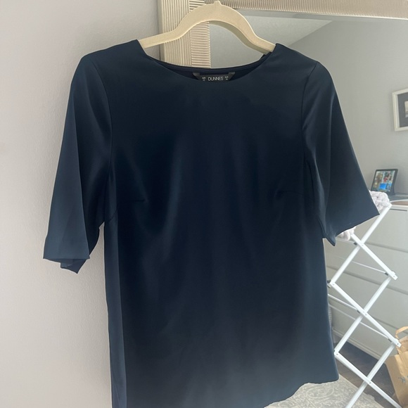 Navy Satin Blouse - Picture 4 of 10